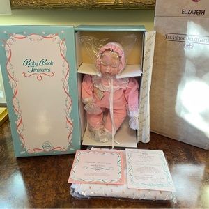 “ELIZABETH HOMECOMING” Porcelain Doll BABY BOOK TREASURES